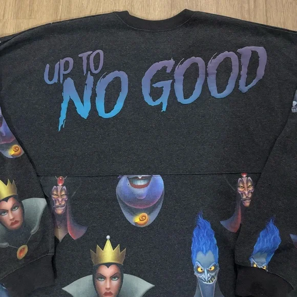 Disney Parks Villains Up To No Good Spirit Jersey Halloween-Large color grey - Picture 5 of 7